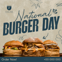 National Burger Day Instagram Post