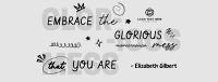 Positive Doodle Quote Facebook Cover