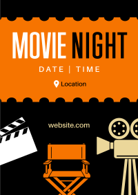 Minimalist Movie Night Flyer