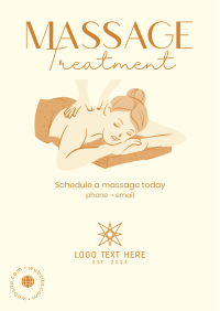 Best Massage Treatment Flyer