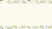 Dainty Floral Pattern Zoom Background