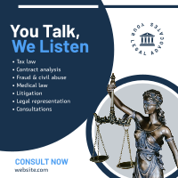 Lady Justice Consultation Linkedin Post