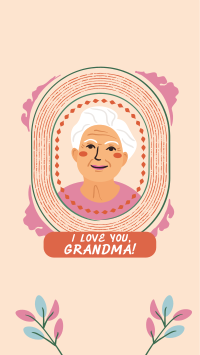 Greeting Grandmother Frame Facebook Story