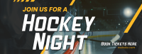 Ice Hockey Night Facebook Cover