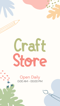 Craft Store Timings Instagram Story