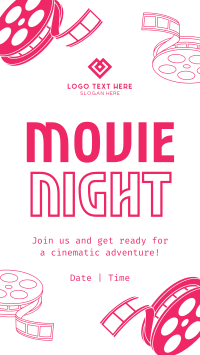 Movie Film Night Facebook Story