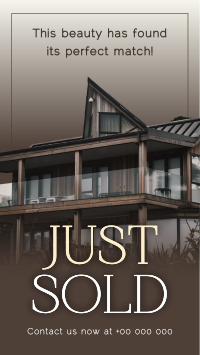 Classy Just Sold Real Estate Facebook Story Design