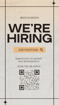 Minimalist Hiring TikTok Video Design