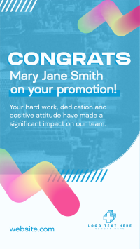 Congratulatory Job Promotion Instagram Story