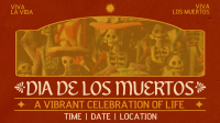 Minimalist Dia De Los Muertos Facebook Event Cover