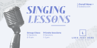 Singing Lessons Twitter Post