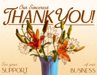 Classy Generic Thanks Thank You Card Image Preview