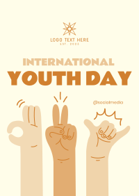 Hand Sign Of The Youth Poster