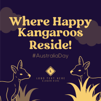 Fun Kangaroo Australia Day Linkedin Post