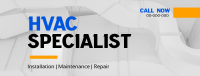 Minimalist HVAC Expert Facebook Cover Image Preview