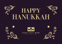 Hanukkah Candles Postcard