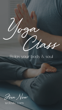 Join Yoga Class Instagram Story Design