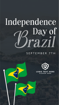 Minimalist Independence Day of Brazil YouTube Short