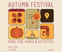 Fall Festival Calendar Facebook Post