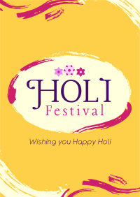 Brush Holi Festival Poster