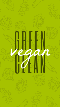 Green Clean and Vegan Facebook Story