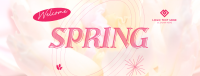 Floral Welcome Spring Facebook Cover