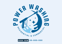 Power Washer Cleaner Postcard