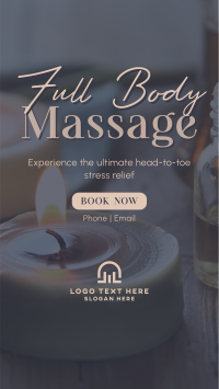 Full Body Massage Instagram Reel Image Preview