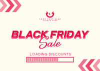 Black Friday Unbeatable Discounts Postcard