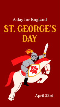 Happy St. George's Day Instagram Story