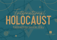 Holocaust Memorial Day Postcard