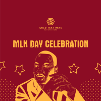 MLK Day Celebration Instagram Post Design