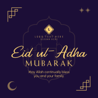 Blessed Eid ul-Adha Instagram Post