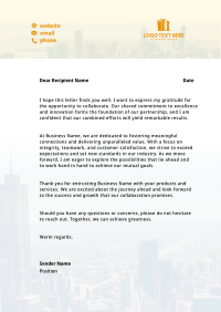 Tower Cityscape Letterhead