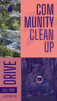 Community Clean Up Drive Facebook Story