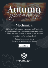 Autumn Leaves Giveaway Flyer