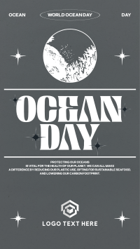 Retro Ocean Day Instagram Reel Image Preview