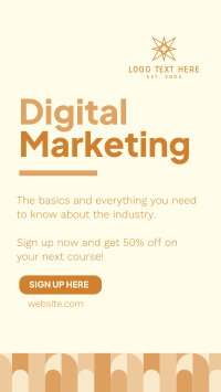 Digital Marketing Course Facebook Story