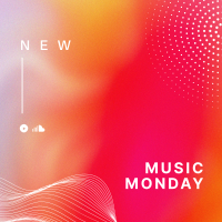 Music Monday Gradient Instagram Post