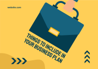 Business Plan Postcard