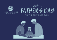 The Best Dads Ever Postcard