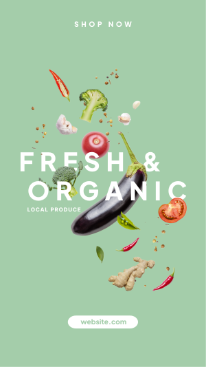 Organic Fresh Facebook Story Image Preview