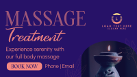 Massage Treatment Wellness Facebook Event Cover