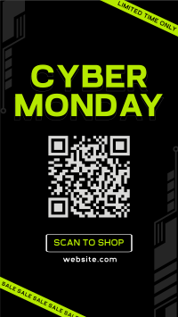 Cyber Monday Sale Facebook Story