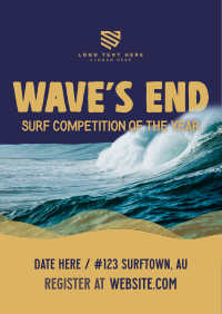 Surfing Competition Flyer Design