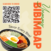 Yummy Bibimbap Linkedin Post Design