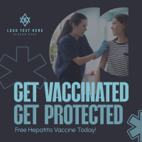 Get Hepatitis Vaccine Instagram Post