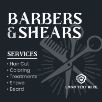 Barbers & Scissors Instagram Post