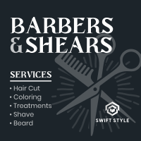 Barbers & Scissors Instagram Post Image Preview