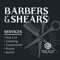 Barbers & Scissors Instagram Post Image Preview